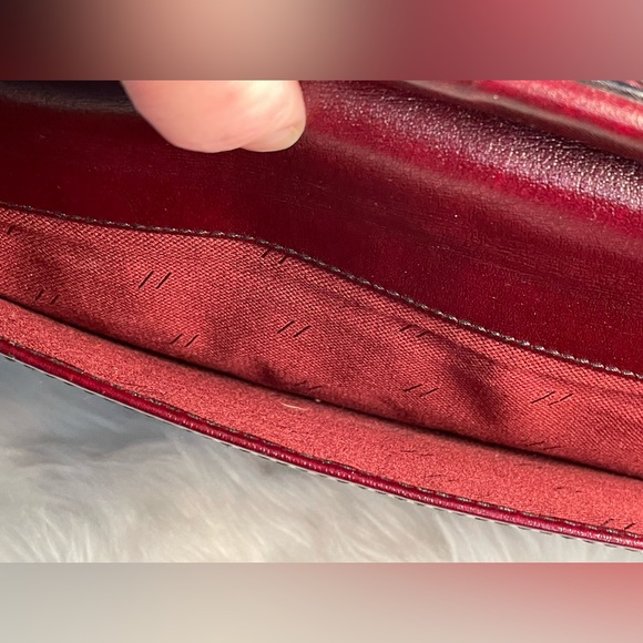 GOLD PFEIL Vintage Burgundy Leather Combination Lock Attaché Case - Picture 4 of 16